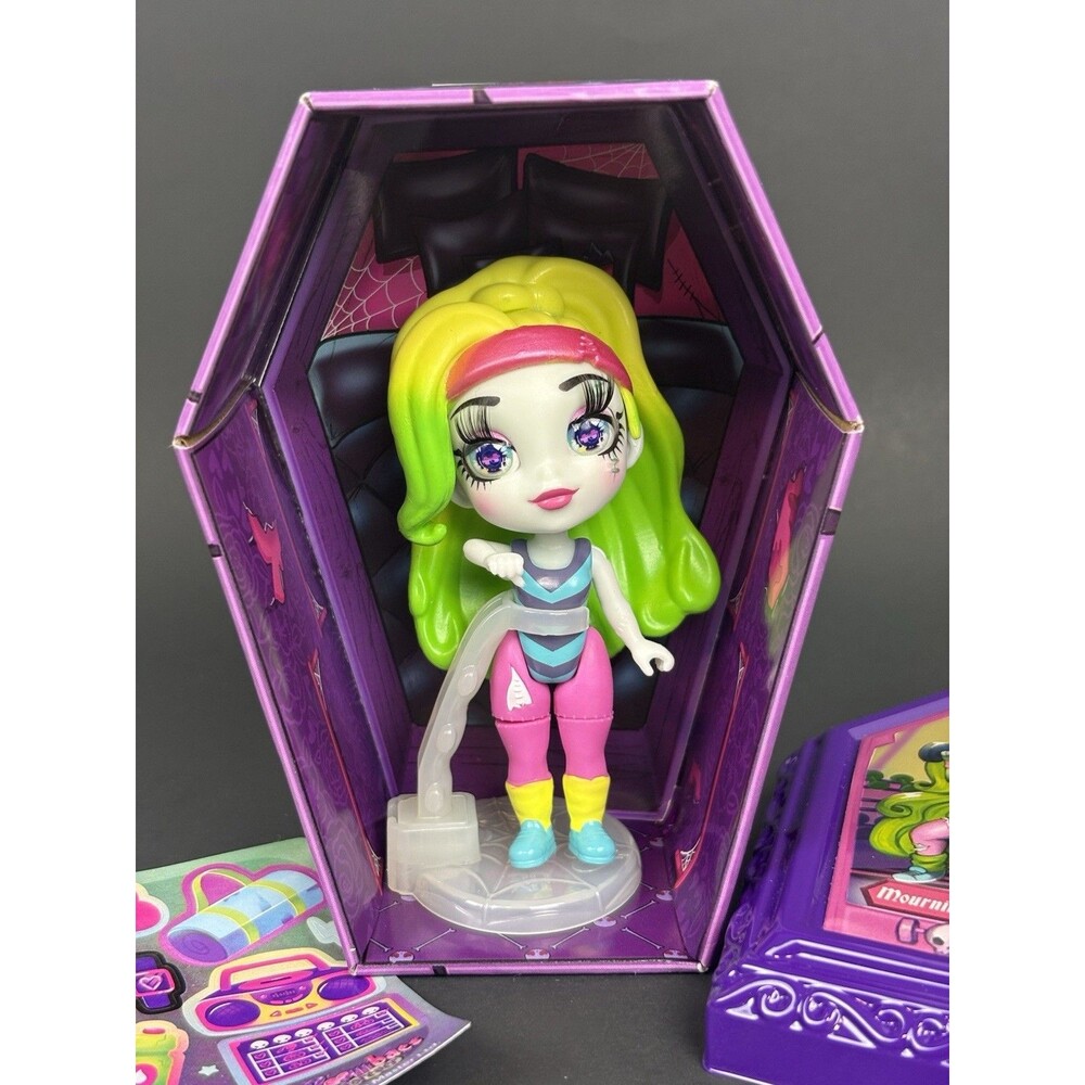 Zombaes Forever Mourning Workout Doll w/Coffin Case Accessories New Complete